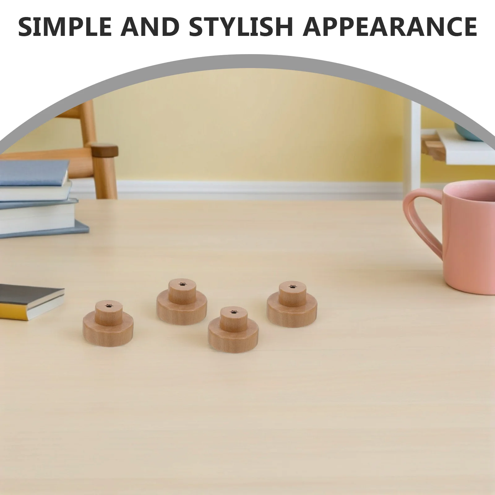

10Pcs Solid Wood Cabinet Handles Vintage Decorative Pulls Kitchen Cabinets Wardrobes Dressers Drawers Nursery Cupboards