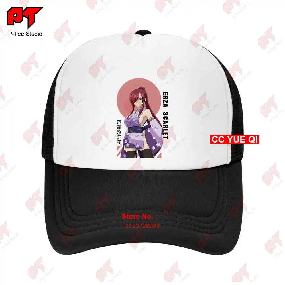 Fairy Tail Erza Scarlet Anime Baseball Caps Truck Cap YT50