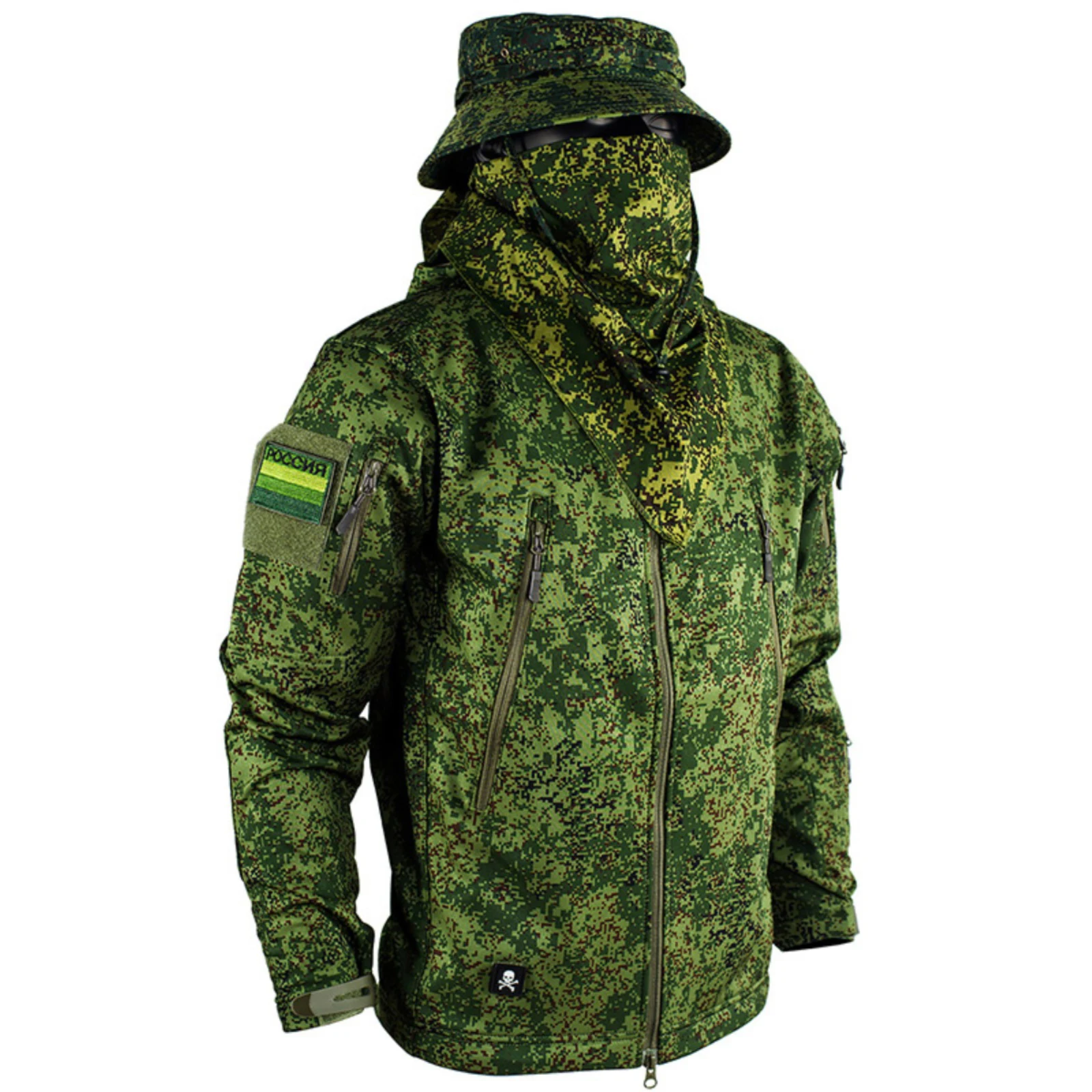 Tactical Outdoor Spring And Autumn EMR Camouflage Waterproof Outdoor Sports Clothing Soft Shell Training Clothing