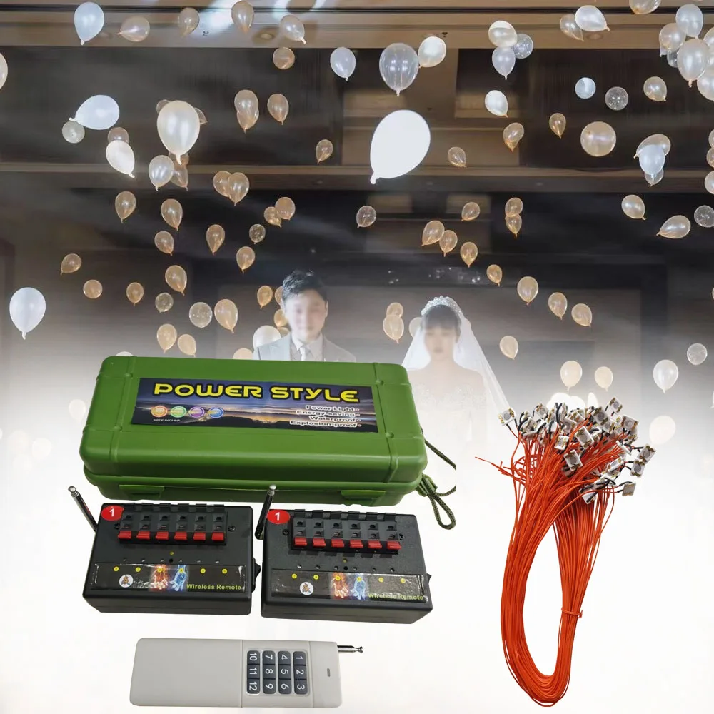 

Remote Control Balloon Poppers 6 12 Channel Remote Control Balloon Blasting Stage Party Decorations for Wedding Birthday
