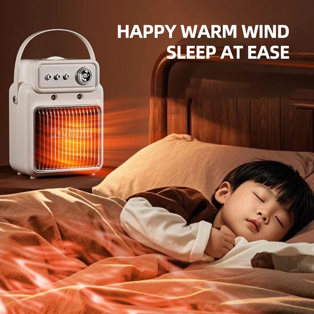 1200W Portable Desktop Electric Heater Household Warmer Household High-power Fan Fast Heating