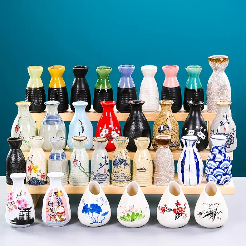 Sushi Shop Sashimi Plate Decoration Ceramic Small Bottle Dry Ice Japanese Kitchen Tableware Restaurant Toothpick Holder Storage