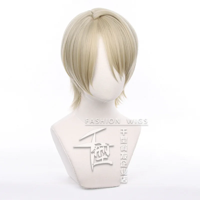 Game Ensemble Stars Shiratori Aira Cosplay Wig Short Hair Heat Resistant Synthetic Halloween Party Accessories Props