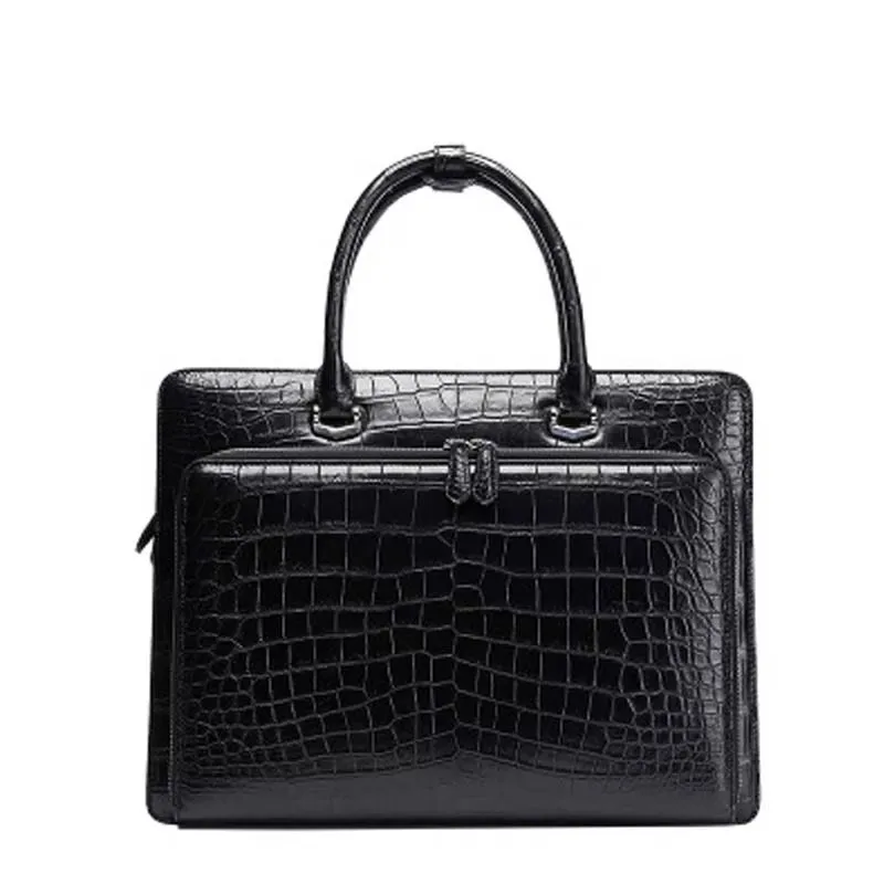 

ourui new men crocodile bag male big business Men briefcase large capacity