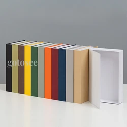 Solid Color Openable Fake Books Simulation Storage Box Table Books Home Decor Photography Shooting Props 27x17cm 1pcs