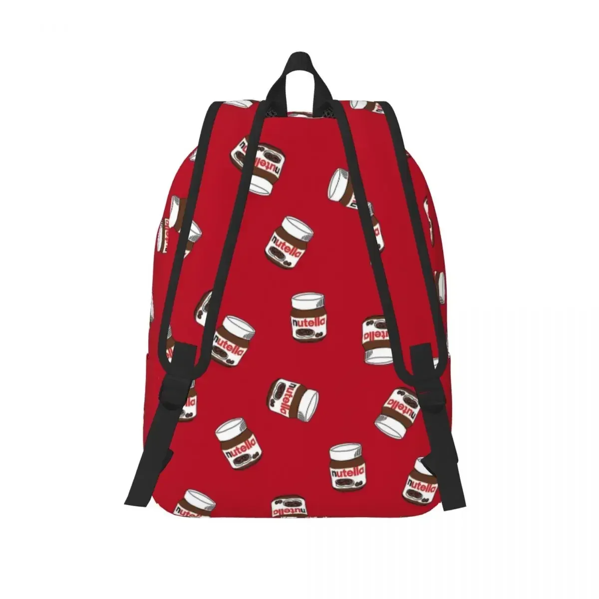 Sac à dos en toile de dessin animé Nutella pour hommes et femmes, sac à dos étudiant, sac à dos de travail léger, bonbons sucrés, sac à dos Choloate imprimés, aliments cool