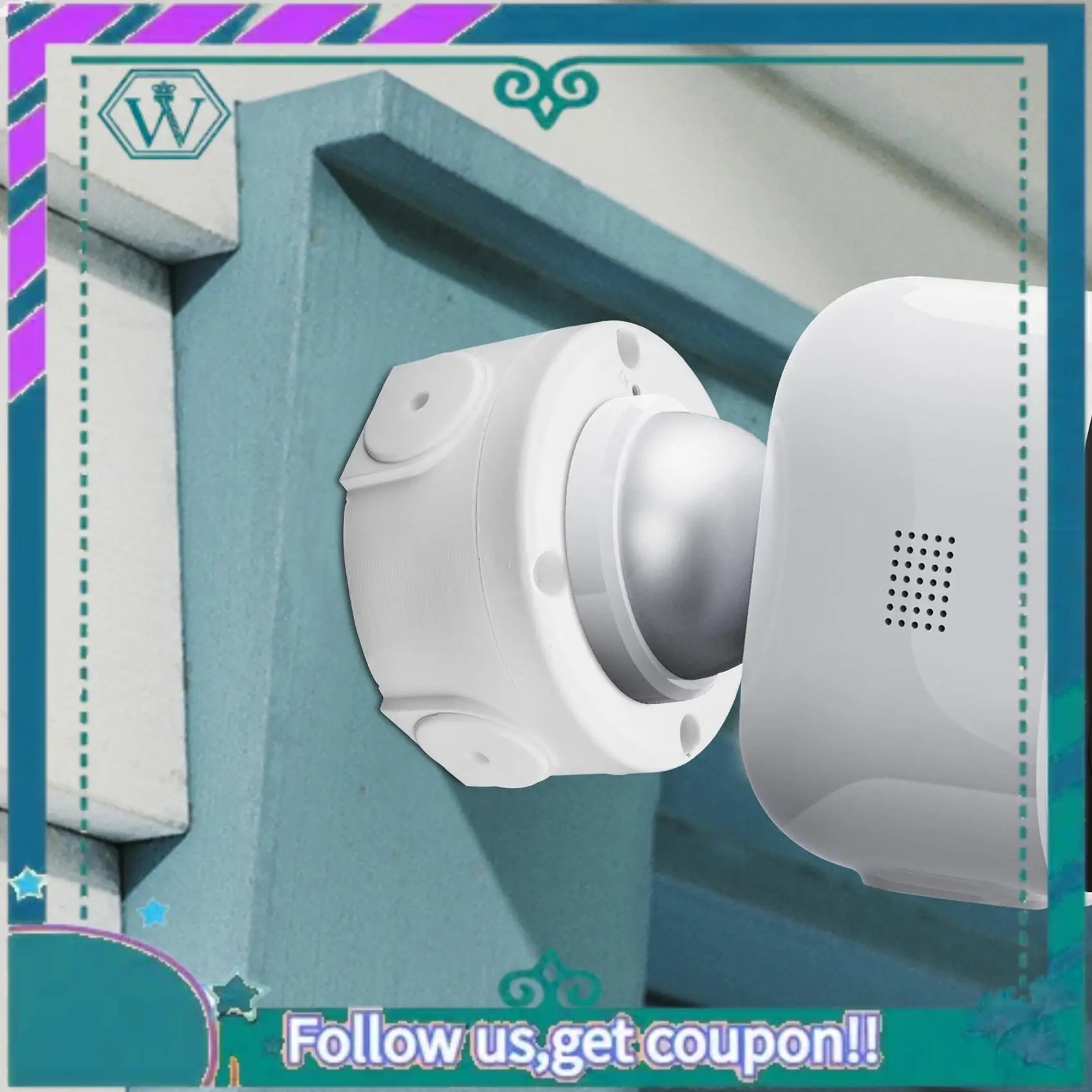 Upgraded Universal Security Camera Junction Box Mount Bracket,Outdoor Use Waterproof Wall Ceiling Mount Cable Base Boxes