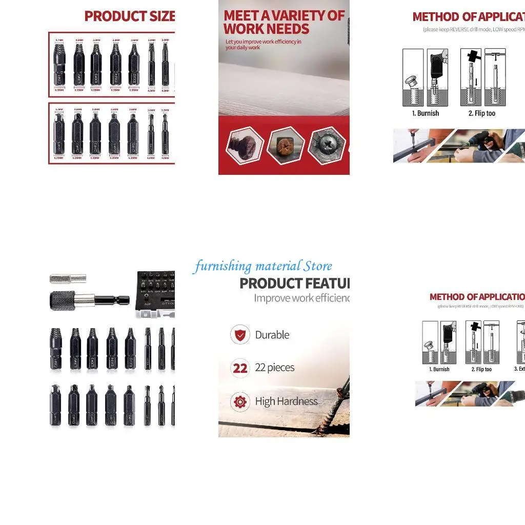 

Y5gd 22pcs/set поврежденный винтовой экстракторные биты целевые инструменты сломанные скорость