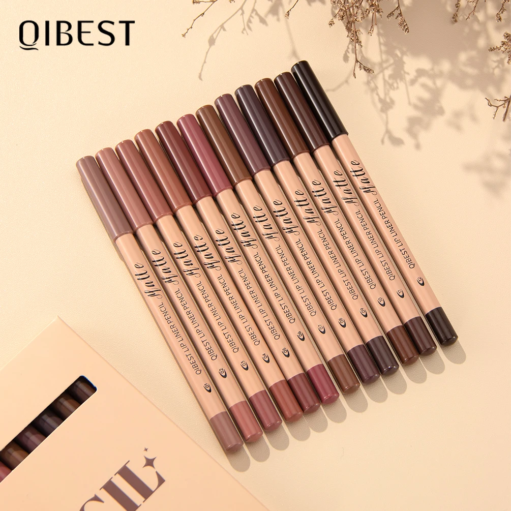 

Набор карандашей для губ 12 цветов: водостойкие, устойчивые к поту, не выцветающие, не оставляющие следов на чашке, наборы для макияжа губ