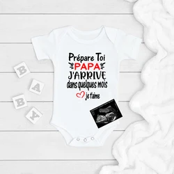 Prepare Yourself DAD I Will Arrive In A Few Months Baby Announcement Bodysuits Boys Girls Romper Body Pregnancy Reveal Clothes