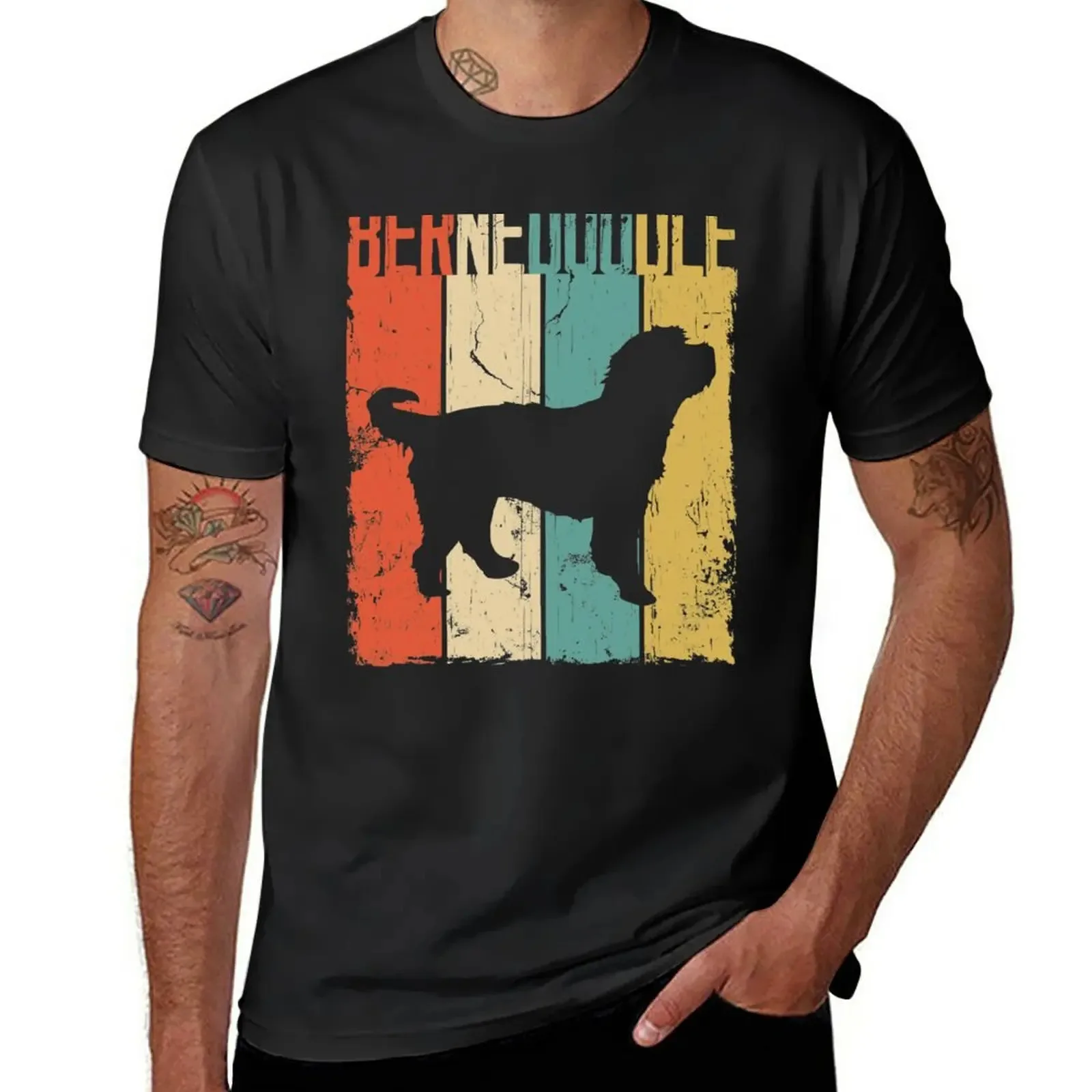 Bernedoodle Dog Vintage Retro Style T-Shirt plain t-shirt new edition t shirt kawaii clothes tees t shirts for men graphic