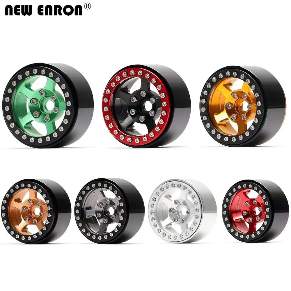 

NEW ENRON Alloy Beadlock 5-Spokes Wheel Rim Hub 1.9inch for RC Crawler Car 1/10 Traxxas TRX4 Axial SCX10 90046 Defender D90 D110