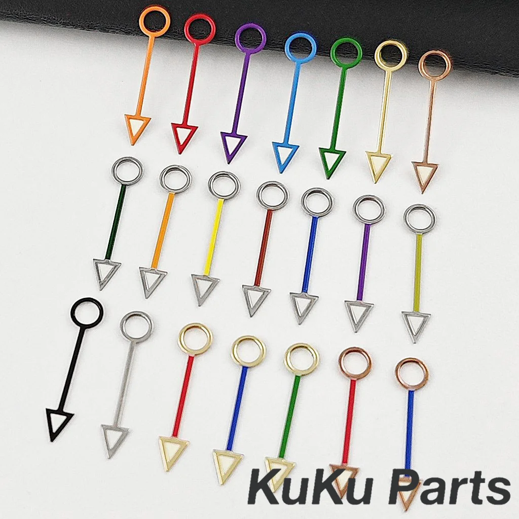 NH34 12,5 MM GMT Silber Gold Schwarz Orange Blau Rot GMT Hände Für NH35 NH36 NH34A 4R34 Bewegung Ersatzteile grün Leuchtende