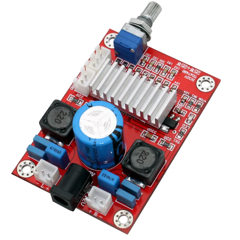 전력 증폭기 보드, TDA7492, 12V, 25W + 25W, 신제품