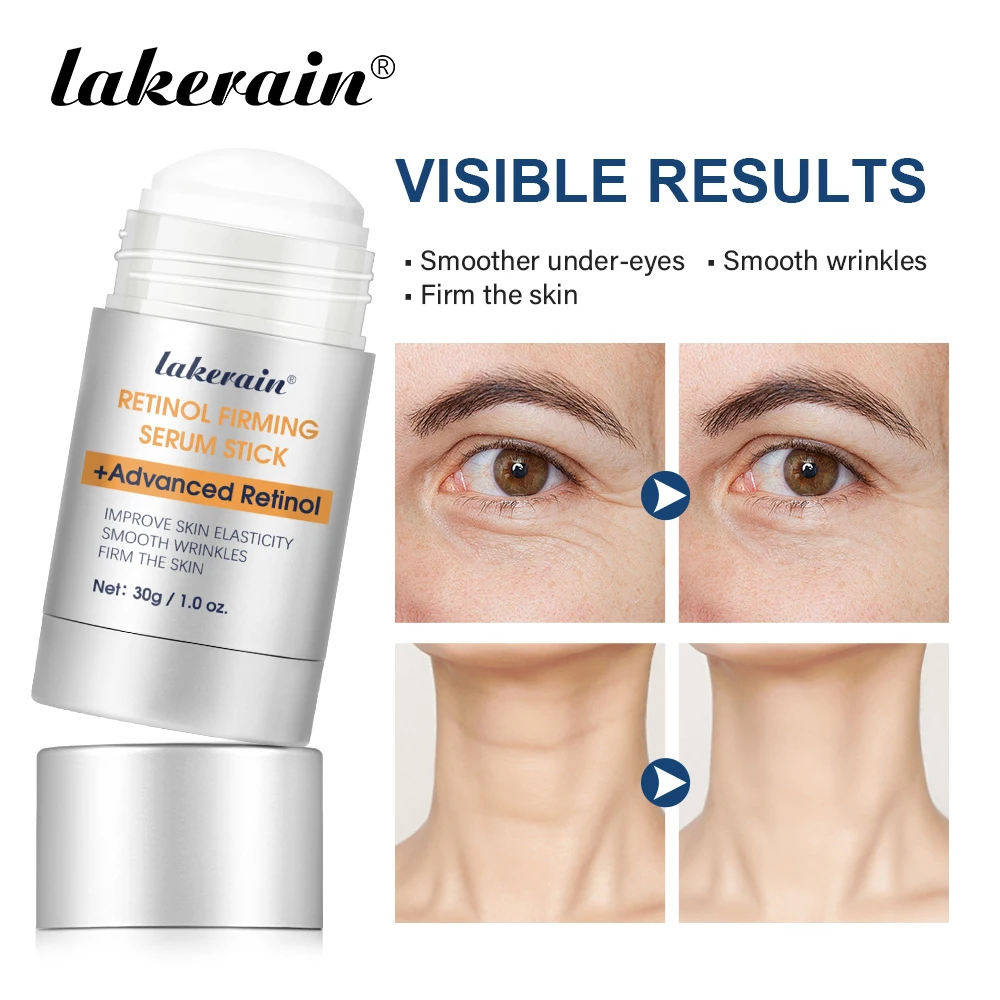 Retinol Eye Lifting Firming Cream Stick Dark Circles Firming Skin Instant Eye Repair Serum Stick For Women Eyes Care Product