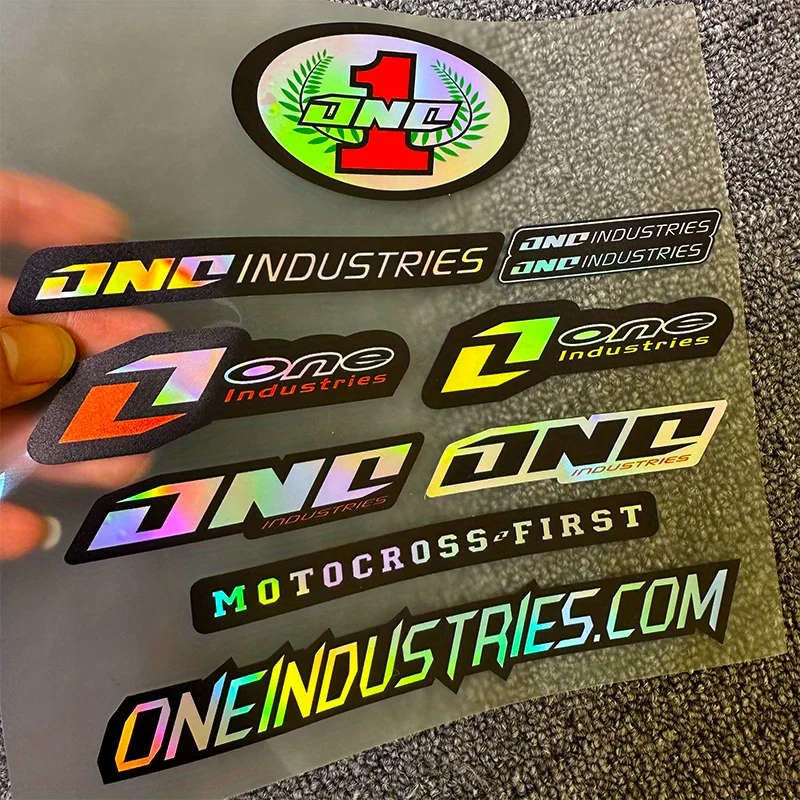 1 комплект модной автомобильной наклейки «One Industries Motocross», гоночная наклейка для автомобиля, идеально подходит для добавления спортивного вида вашего автомобиля