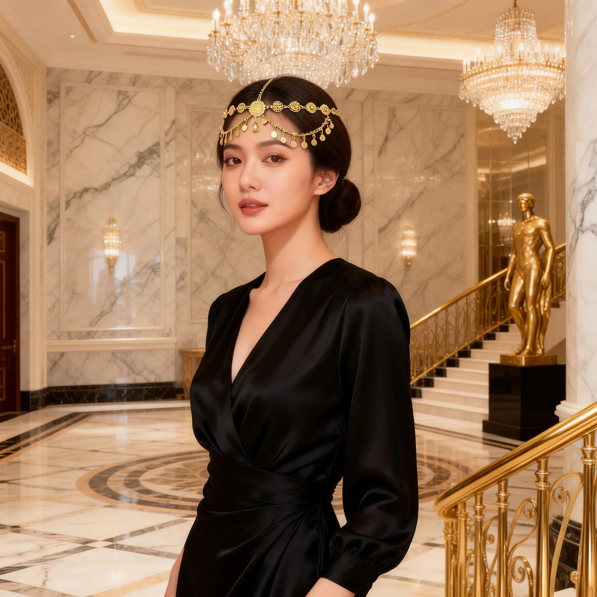 2025 Bohemian Style Women's Headwear Luxury Rhinestone Gemstone Forehead Decor Chain Comfortable Wedding Party Festival image 4