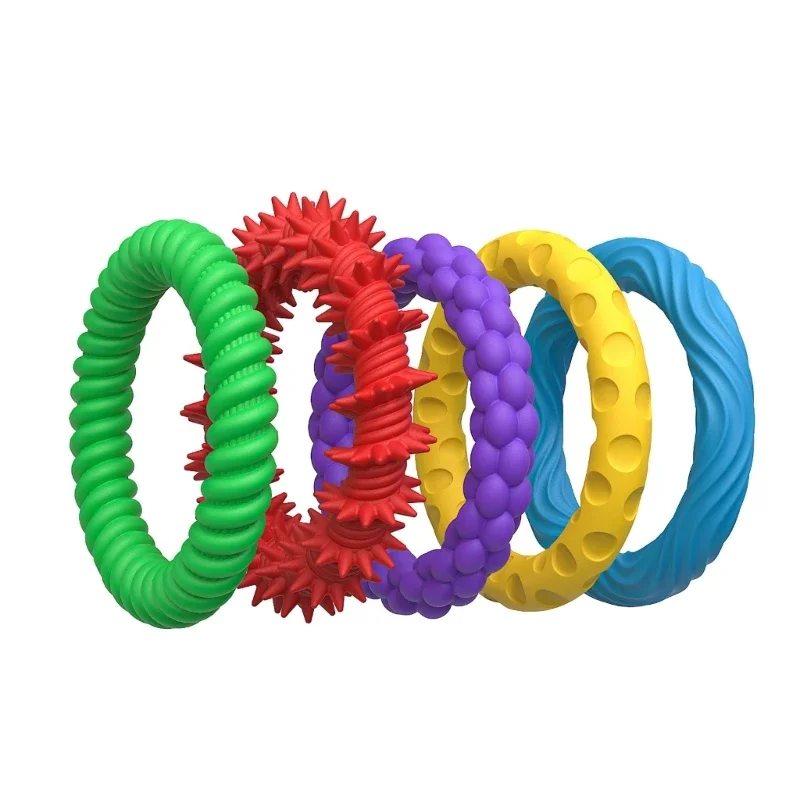 Multicolored Elastomer Fiddle Wristband Flexible Permanent Plan Transportable Unwinding Tool For Adults Teens 15UB