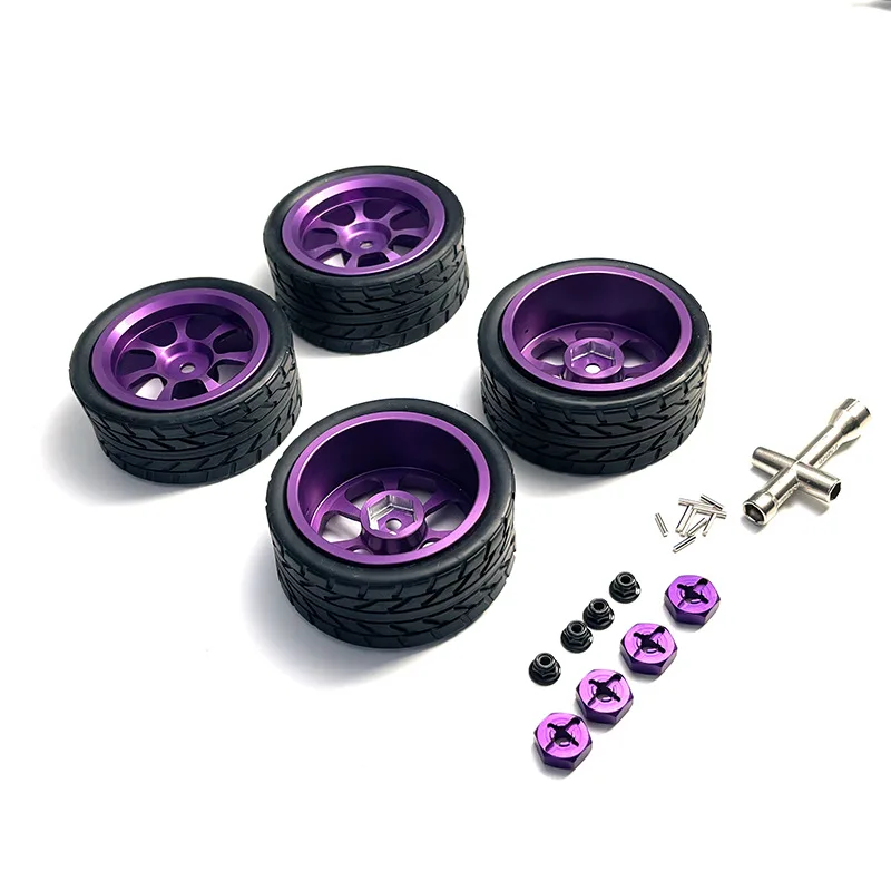 Suitable for WLToys 1:12 1:14 1:18 RC car accessories 124016 124017 124018 124019 144001 A959 and other metal upgrade wheels