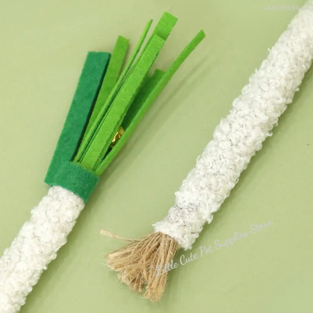 القط دعابة لعبة تدريب كيتي لعبة التسنين البصل الأخضر على شكل القط مضغ لعبة للتسنين الإغاثة التدريب لينة ورأى الحيوانات الأليفة ل كيتي #4