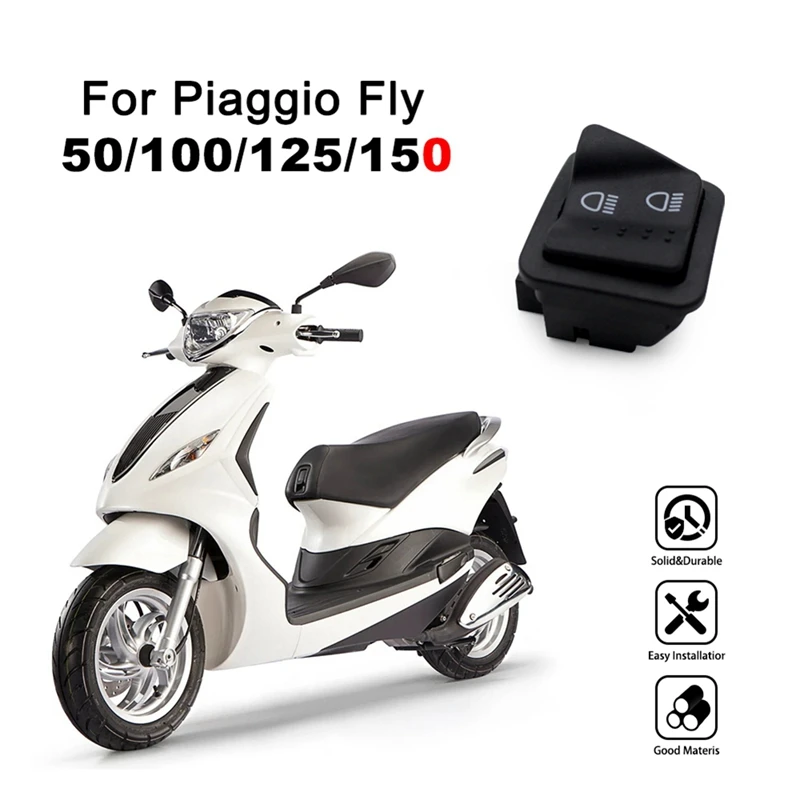 Motorcycle High Beam Switch Low Beam Switch Light Switch For Piaggio Fly 50 100 125 150 Motorcycle Accessories