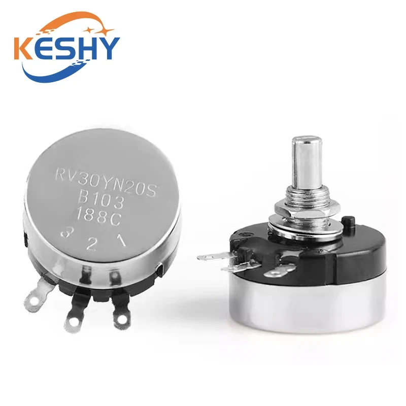 RV30YN20S B101 B102 B201 B202 B502 B103 B204 B503 B104 B105 1K 5K 20K 10K 100K 1M RV30YN Single Turn Rotary Carbon Potentiometer