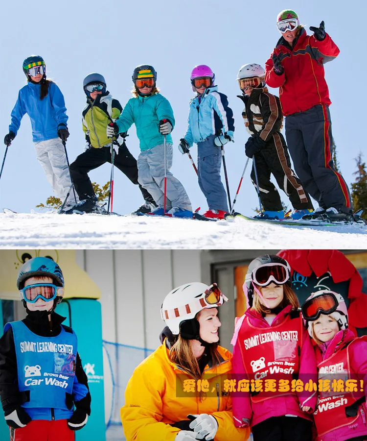 children's snow goggles, winter sports, ski goggles，UV protection, double-layer photochromic lenses