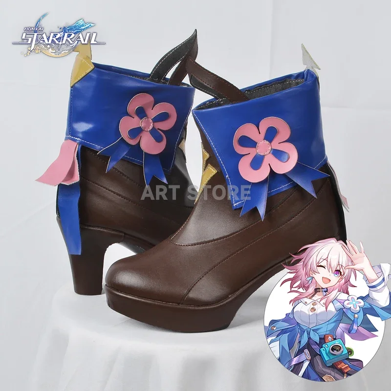 Wegweiser cosplay schuhe spiel honkai star rail trailblazer cosplay schuhe stiefel für comic con halloween kostüme schuhe für frauen