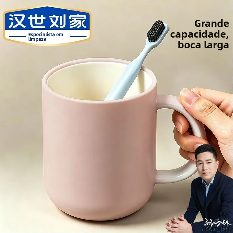 二重層落下防止型カップル用歯ブラシ洗浄カップ高審美価値家庭用プラスチック素材口腔ケアツール