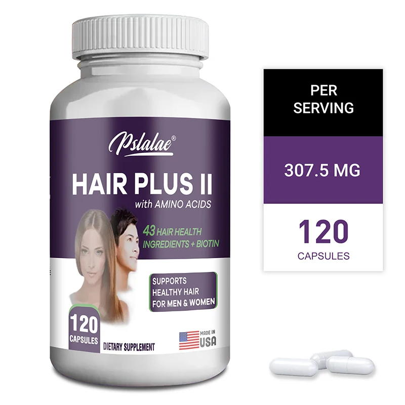 

Hair Plus II с аминокислотами - помогает уменьшить выпадение волос, улучшить тон кожи, стимулировать рост волос, улучшить состояние ногтей и кожи.