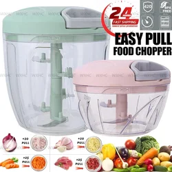 500/900ML Tragbare Knoblauch Chopper Manuelle Fleischwolf Brecher Gemüse Zwiebel Cutter Lebensmittel Küche Chopper Küche Werkzeug