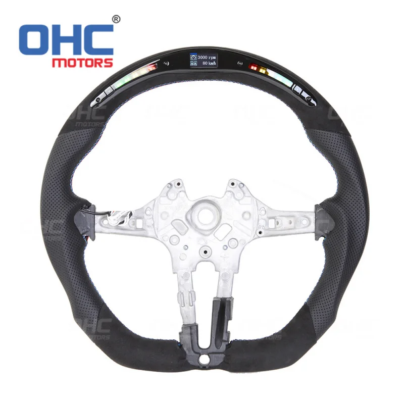 For BMW F15 X5X6F30 M3 M4 suede custom car steering wheel T-shaped design wholesale