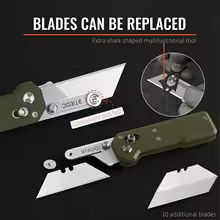9TiEDC Folding Knife Blade G10 Handle Folding wallpaper knife industrial grade cable stripping Tool EDC - AliExpress 
