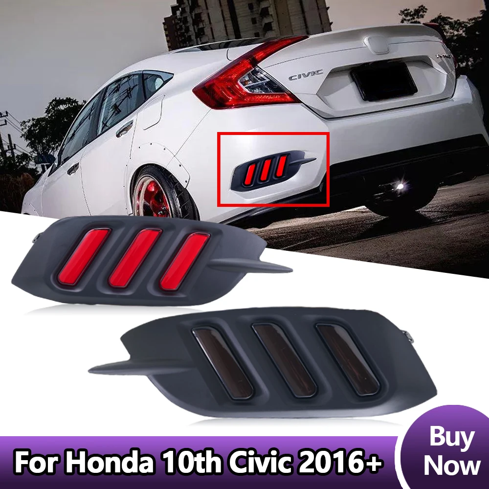 

Фонари задних балок, модель Mustang, для Honda Civic 10 поколения, три цвета, белый/голубой свет