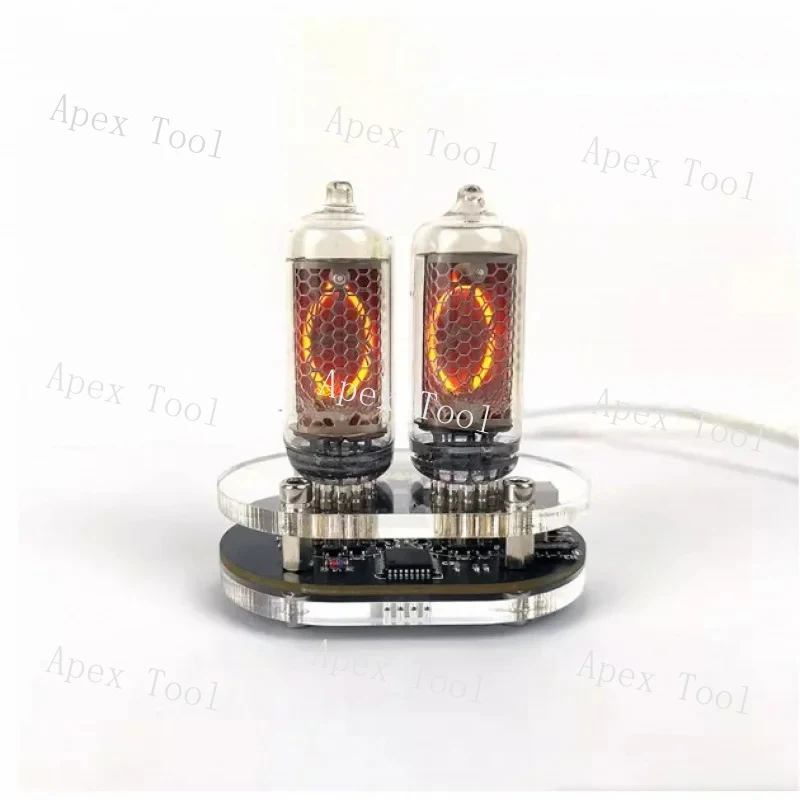 2-Digit Timer IN-12 Glow Tube IN12 Nixie Clock USB 5V Power Supply