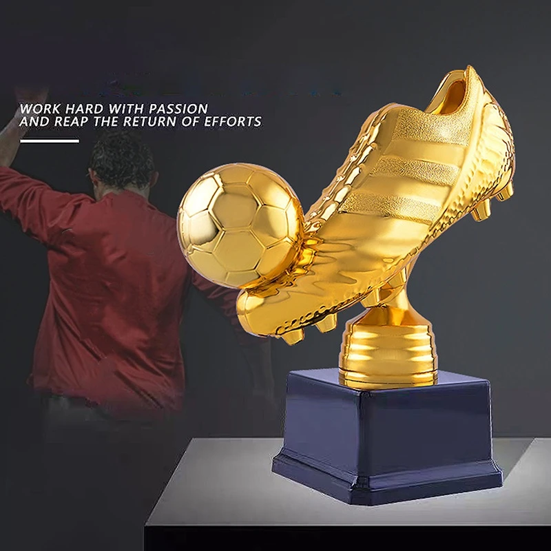 

Miniature Figures European Golden Shoe Football Soccer Award Trophy Best Shooter Shoe Boot Fans Souvenir Cup