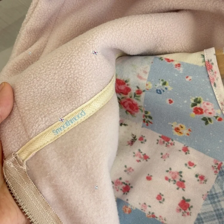 

East Gate Smooth Mood Retro Floral Print Long Sve round Ne Base T-irt Women's Straight Cut Cotton Summer Top