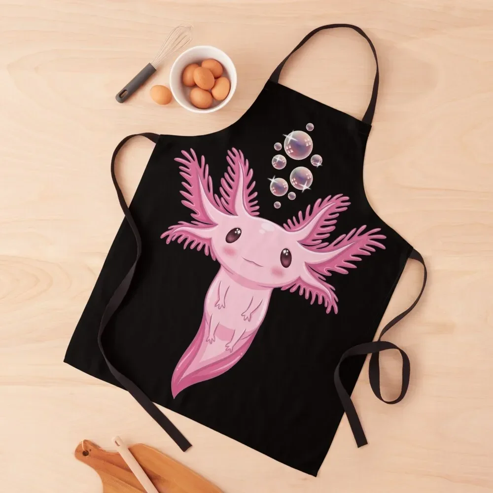 Axolotl Apron New year's chef costume For Kitchen Apron