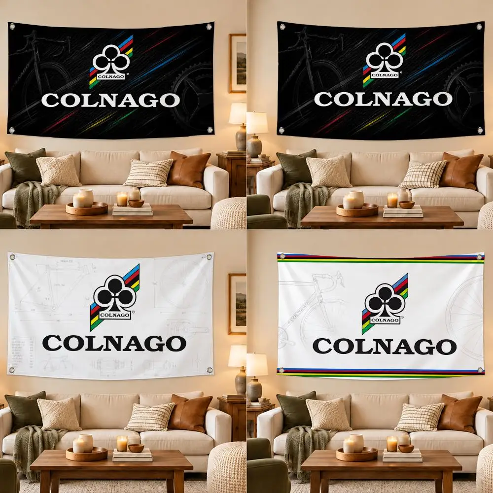 Brand Colnago Flags Modern Fabric Banner Pennants Bedroom Garden Party Birthday Wall Ornament Decor