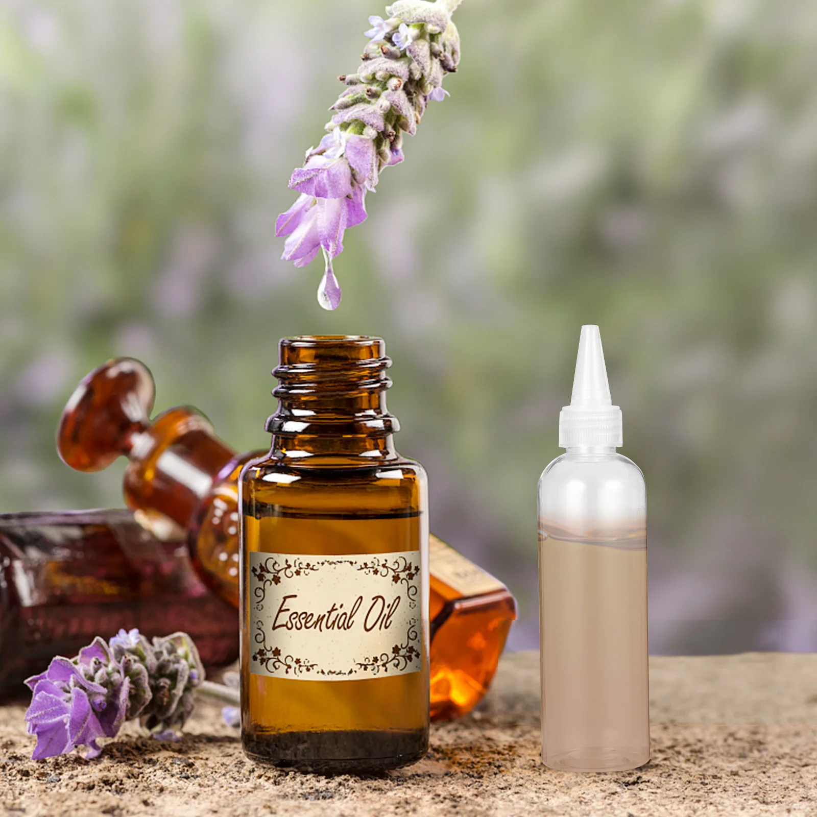 

20Pcs 120ml Plastic Dropper Bottles Durable Rustproof Easy Squeeze Small Flow Dispensing Containers for Shampoo Lotion Crafts