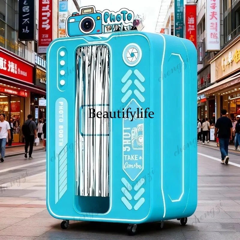 

A81 Trade Show Photo Booth Kiosk Branded Photo Station For Lead Generation Customer Interaction And Visibility In Exhibition Hal