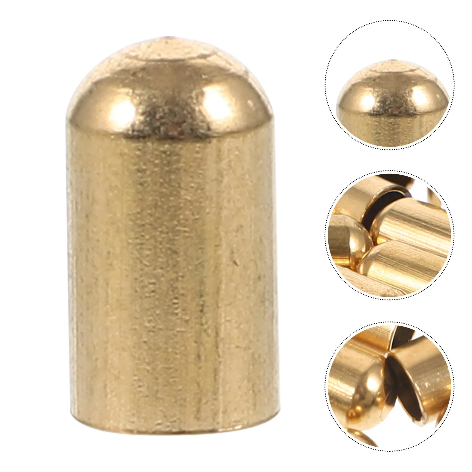 

30Pcs Cord End Cap Rope End Stopper Metal Cord Lock Fastener for Bracelet Necklace DIY Projects Lightweight Portable