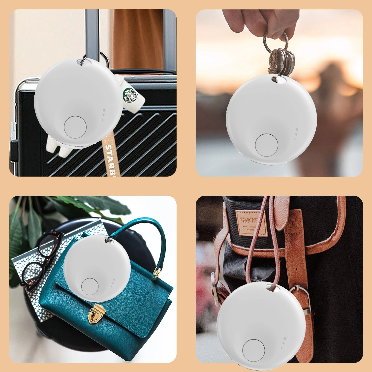 

Mini Decorative anti-lost Tag For IOS Find My APP Bluetooth Tracker with Key Ring for Pet Car Key Children Elderly Finder