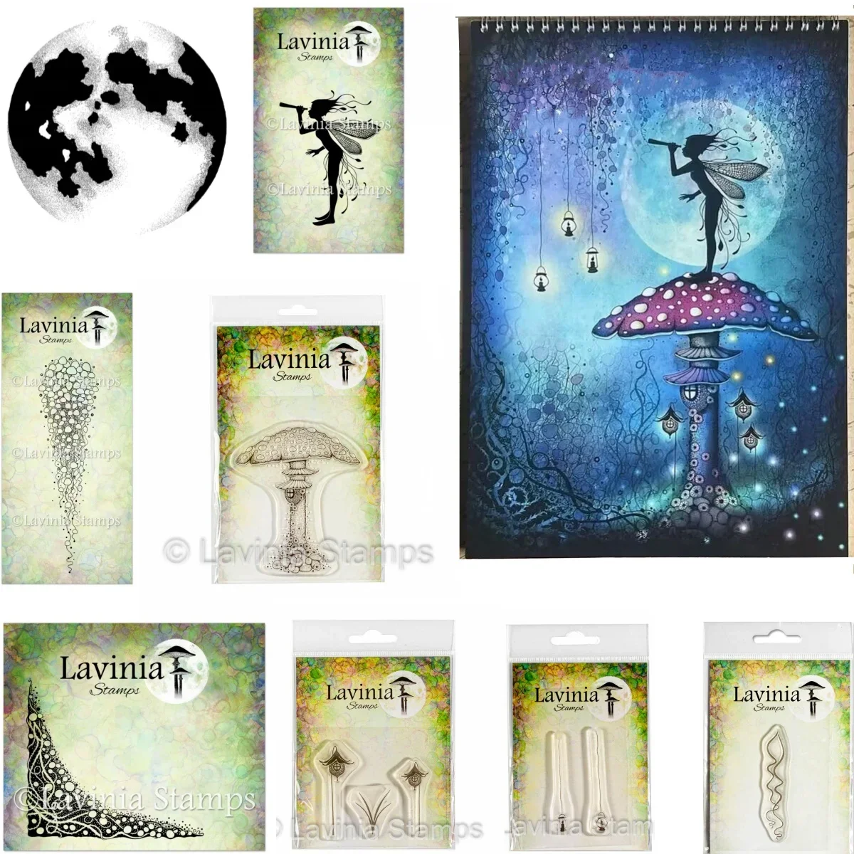 2024 New Moonlight Forest Toadstool Elf Clear Stamps DIY Making Card Scrapbook Paper Album Craft Supplies Template Decoration