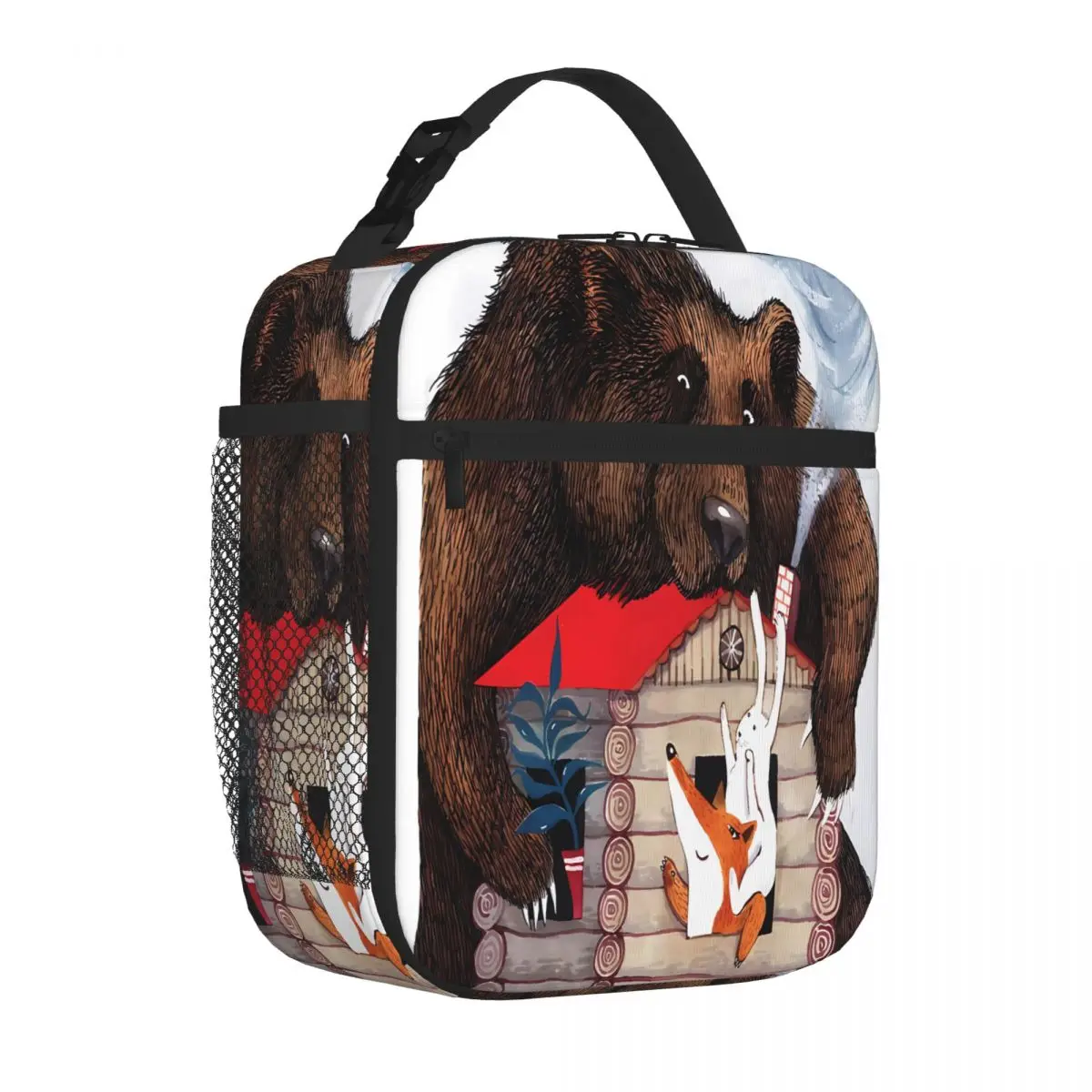 Bestselling Russian Fairy Tale Teremok Dual Use Insulated Food Bag Nursery Food Adjustable Strap Lunch Bag