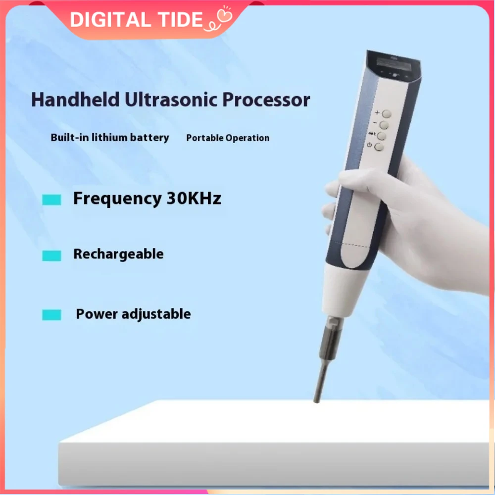 SC-150N 80W Ultrasonic Cell Disruptor Handheld 16.8V Lithium Battery 30KHZ Power Control 0-100% Homogenizer