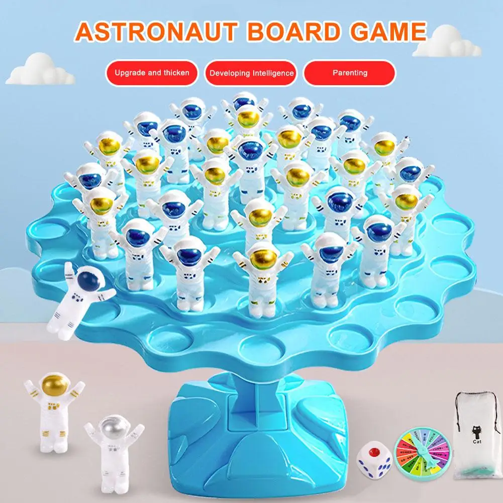 1Pcs Astronaut Board Game Educational Board Game Toy Montessori Math Toys Balancing Number Interaction Scale Tabletop Toys