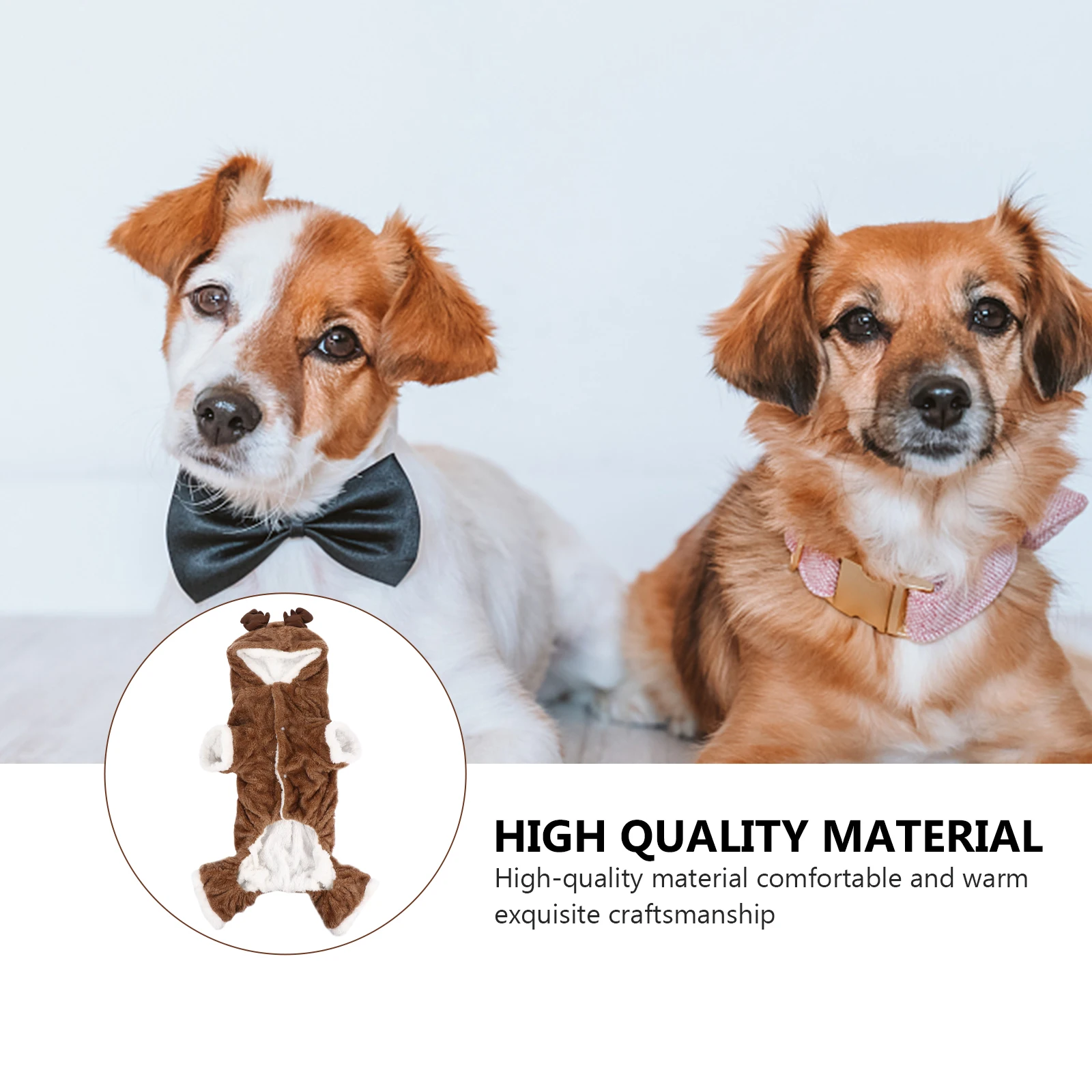 

Cute Dog Christmas Outfit Pet Elk Suit Puppy Clothes Halloween Costume Vacation Ups