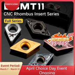 10pcs DCMT11 Carbide Insert DCMT11T304 DCMT11T308 External Turning Tool Diamond DCMT CNC Blade Cutter Lathe For SDJCR/L