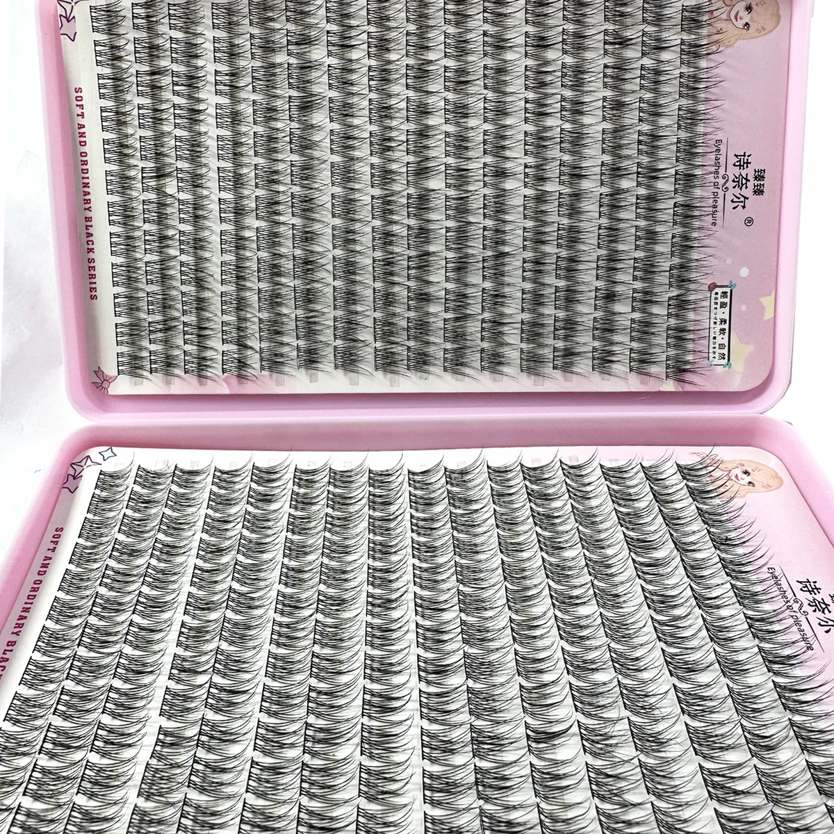 Big Capacity 32 Rows Self Grafting Mermaid Styled Sectioned False Eyelashes For Personal Fashionable Diy Use